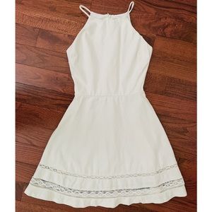 FINAL SALE! White Halter Midi Dress